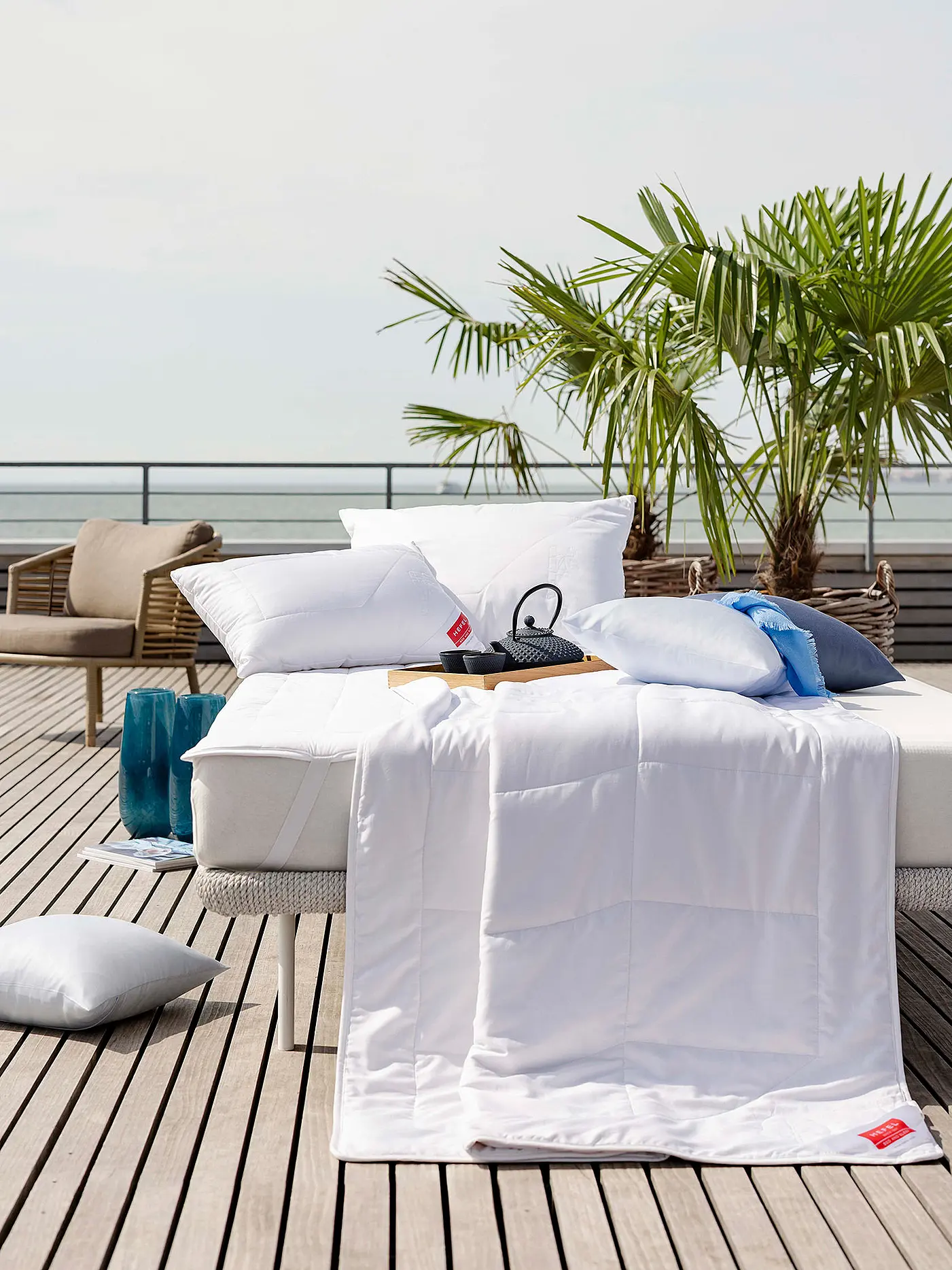 HEFEL | Ganzjahresdecke WELLNESS RETREAT 140x200cm Weiss | 